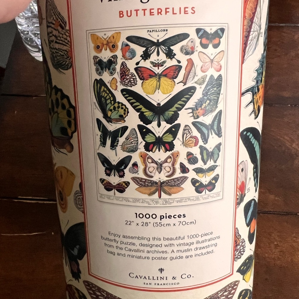 Vintage butterfly puzzle